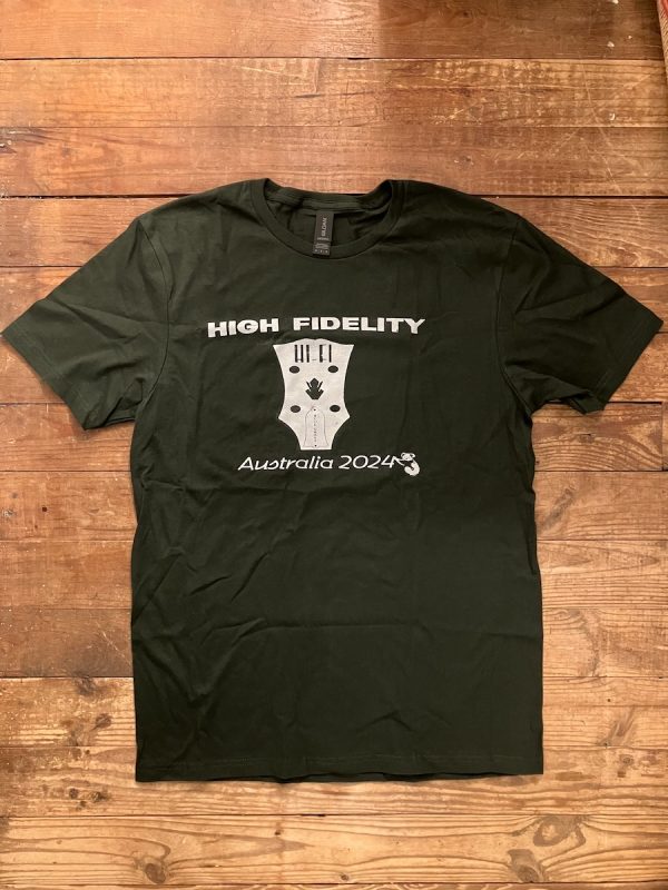 Hi fi Australia tour shirt in forest green